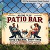 Placa de Metal de Alumínio Vintage 2D Plana "Bem-Vindo ao Bar do Pátio" - 8x12 Polegadas, Perfeita para Churrascos e Amantes de Boa Música, Decoração de Parede Ideal para Casa