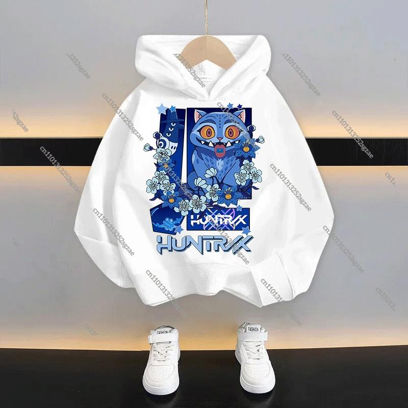 Kids Cartoon KPop Demon Hunters Hoodie 2025: Cool Hooded Pullover Sweatshirt For Boys Girls Casual Fashion Top