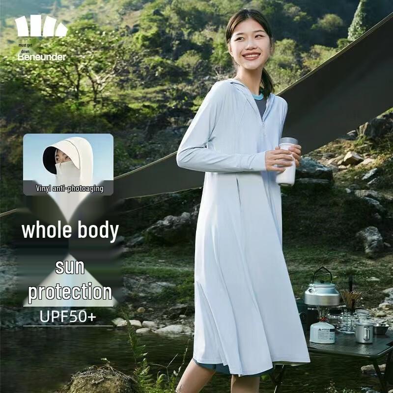 Beneunder Women's Cloud Robe Ice Touch Long Sun Protection Jacket