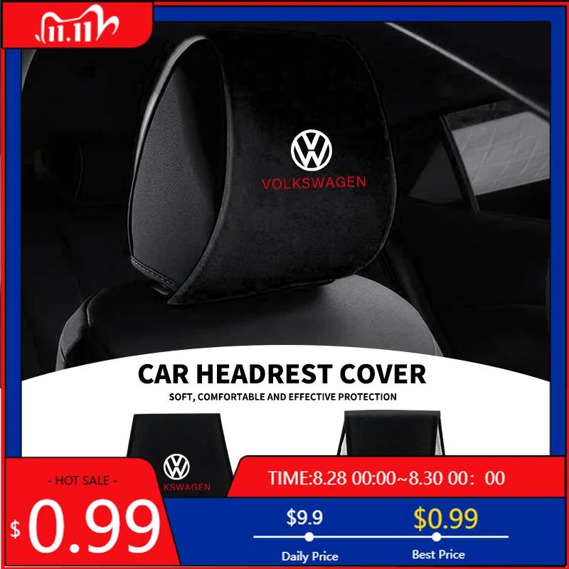 VW GTI GOLF 2026 Chaud Pour VW VOLKSWAGEN Logo de Voiture Housse de Dossier de Siège Appuie-tête Coussin Serviette Pour Volkswagen VW Touran Beetle Golf P