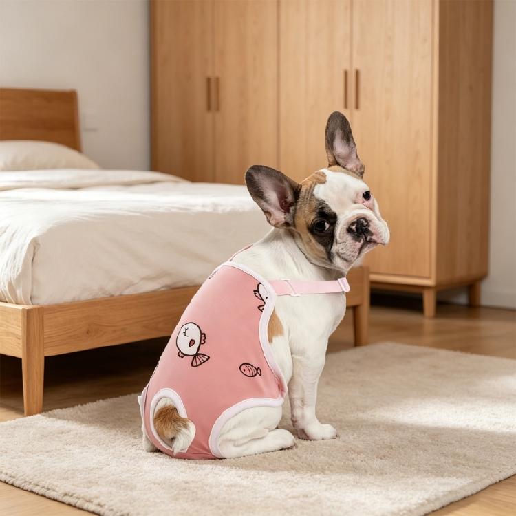 Female Dog Diapers with Suspender Washable Reusables Nappies for Small Media Girl Dog In Heat Period Incontinence