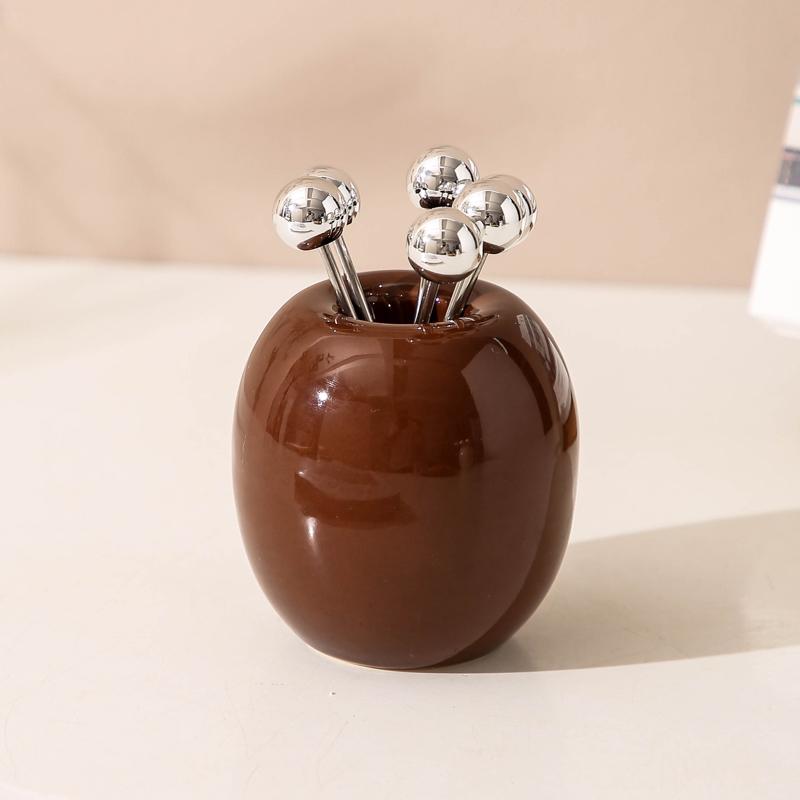 Luxury Stainless Steel Fruit Fork Set Home Dessert Fork Cute Fruit Fork Kitchen Table Tableware Home Decoration Accessories