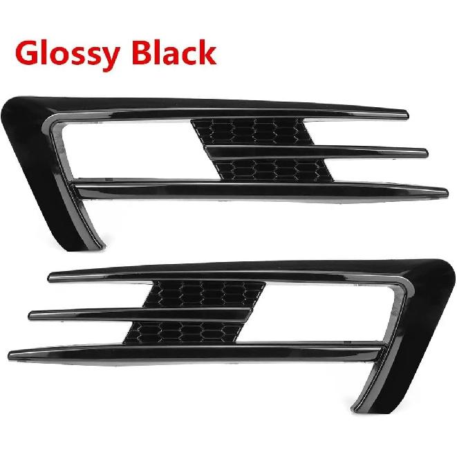 Pair Car Front Fog Light Grille Grill For VW Golf 7 MK7 GTI 2014 2015 2016 2017 Fog Lamp Lower Bumper Grill