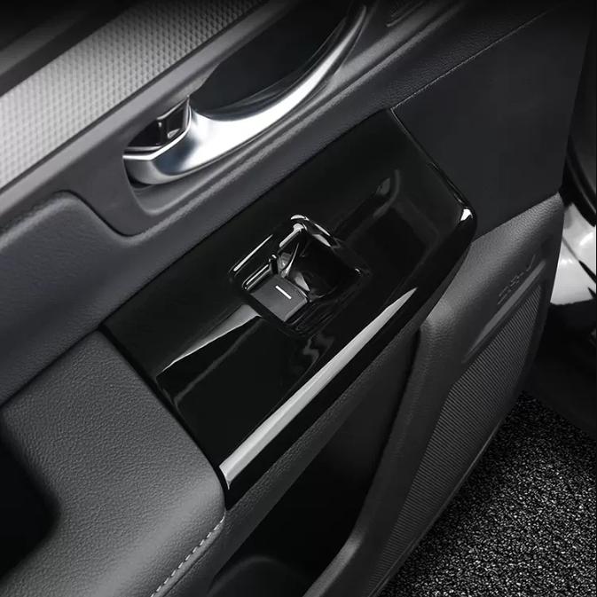 RHD Bright black Car Window Switch Panel Cover Trim For Honda CRV CR-V -2025