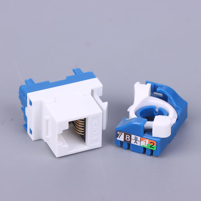 Whirling Wire Cat6 Rj45 Toolless Lan Insert Keystone Ethernet Module Jack Gigabit Utp Tool-Free Ineternet Socket