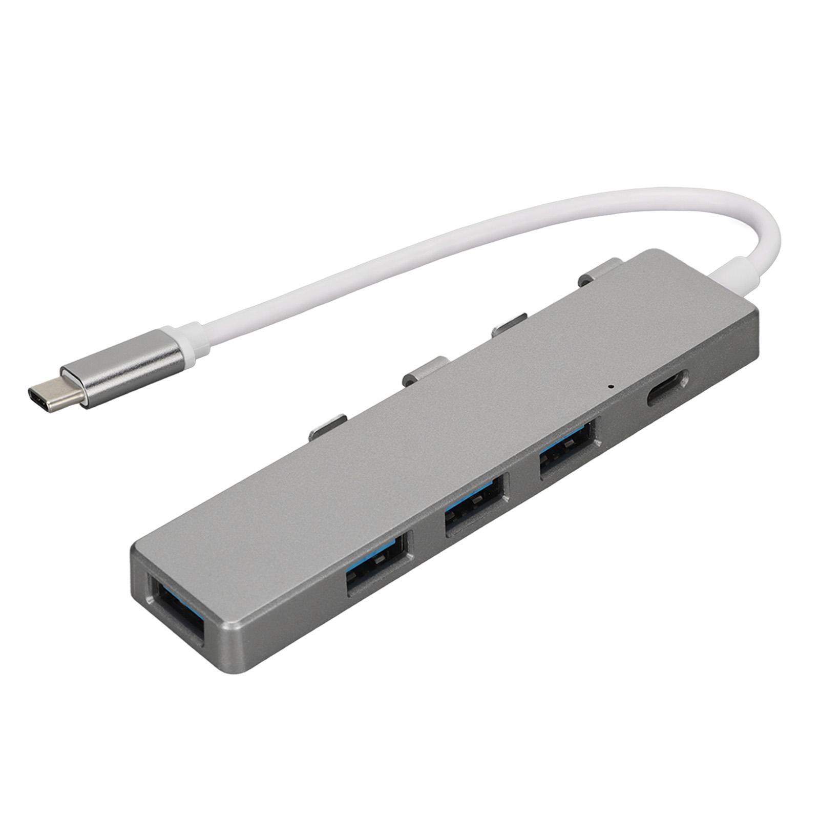 USB C to USB Hub High Speed 1xUSB3.0 Port 3xUSB2.0 Ports 1xUSB C Power Port USB C Hub Multiport Adapter