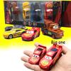 BIG SALE!!! Lightning McQueen Diecast Metal Alloy Cars Toys Cartoon Movie Vehicle Model Enligten Action Figure Toys For Children