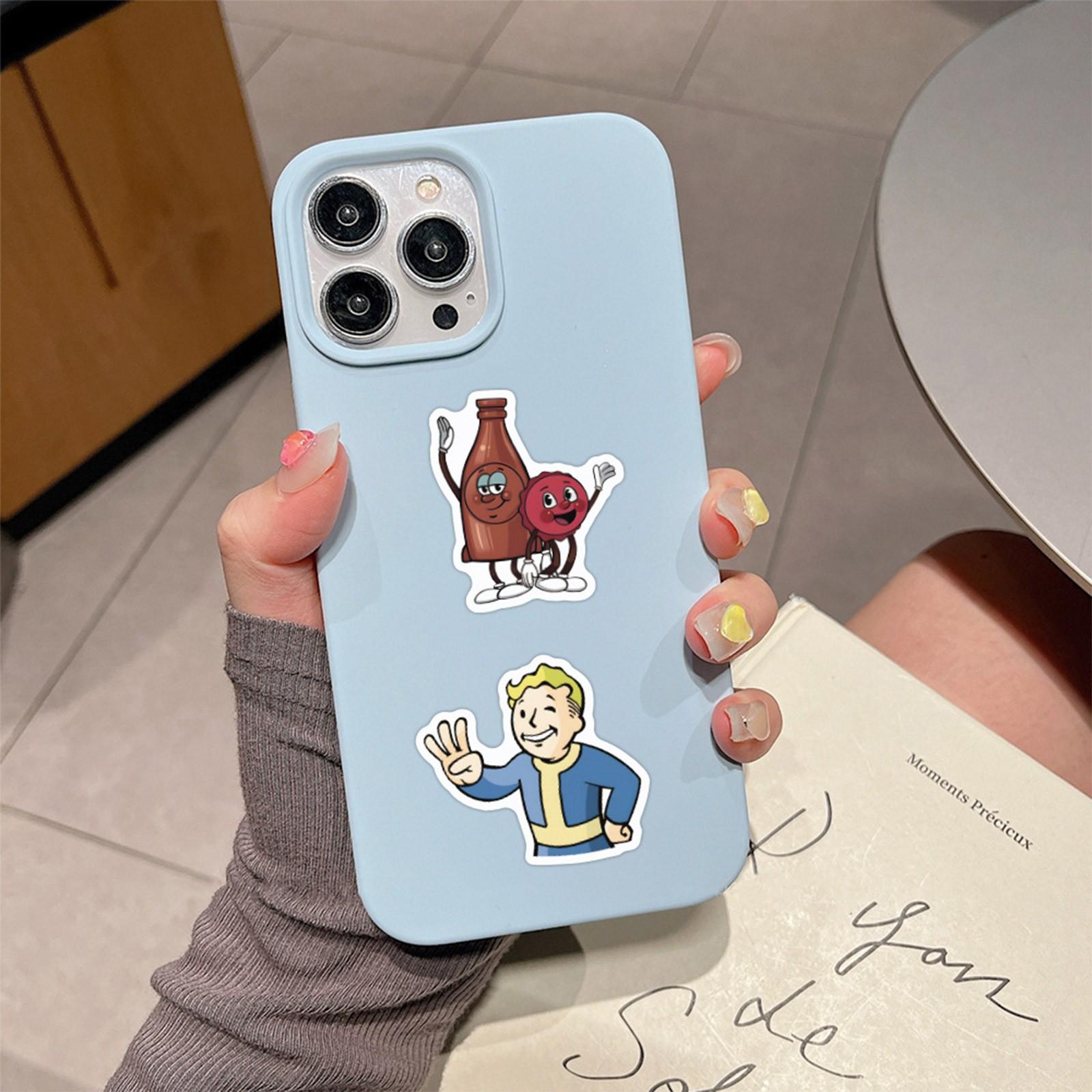 60 штук игровых наклеек Fallout для украшения чемоданов и ноутбуков. Водонепроницаемые — фото 2