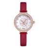 With Dial Diamond Round Belt Wrist Women'S Watch Fashionable And Fresh Student Casual Women'S Watch