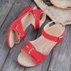 Women's Casual Sandals, Solid Color, Open Toe, Low Heel, Quick Release Buckle Closure, All Season, Man-made Material, PU Sole - Fashion Shoes