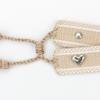 European and American Rivet Metal Heart Tassel Woven Bracelet for Women