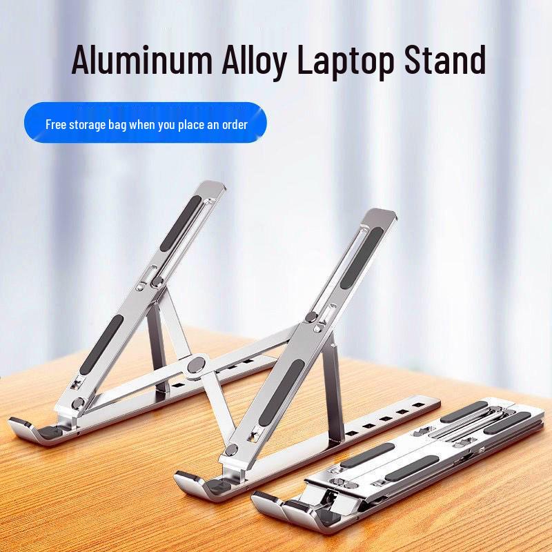 N3 Aluminum Laptop Stand - Double Layer Adjustable Folding Desk
