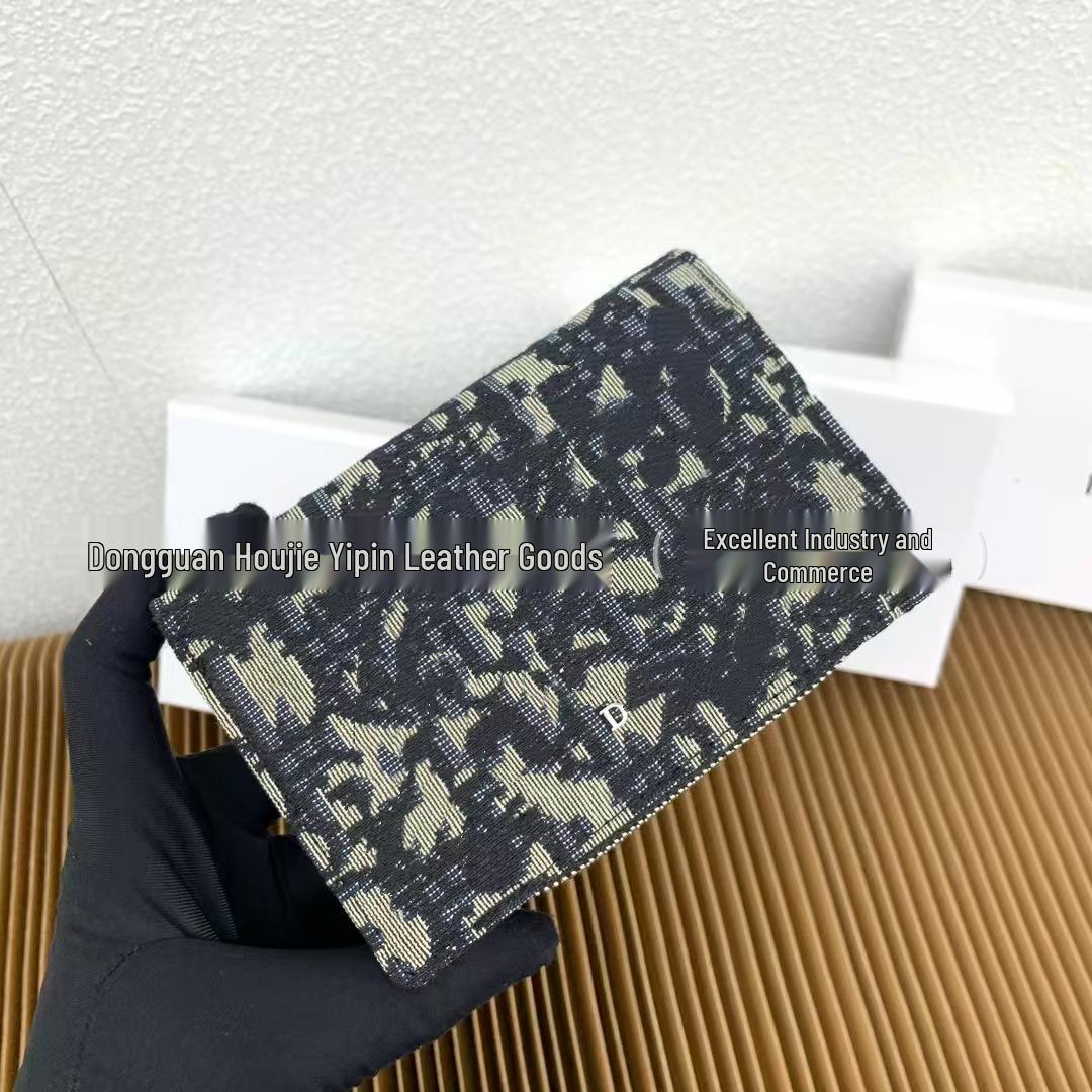 

Vintage French Floral Short Coin Purse with Multi-Card Slots and ID Holder 13.5×9.5×3.5