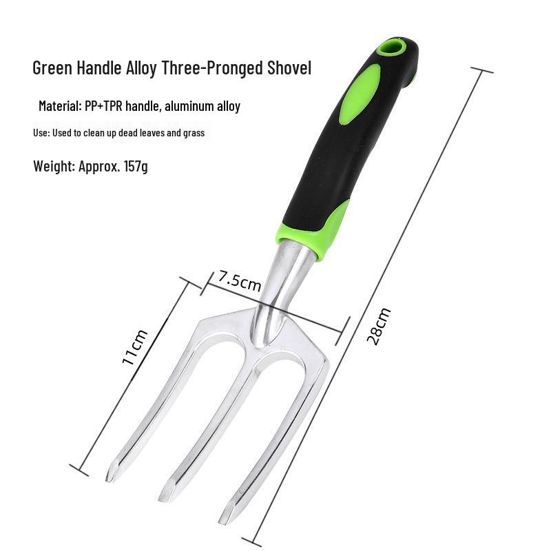 Aluminum Alloy Gardening Tool Set: Wide Shovel, Three-Tine Shovel, Garden Scale Shovel for Planting Vegetables, Flowers, Grass, and Beachcombing.