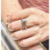 Nail Ring Plated with 8K Rose Gold, Couple Men's and Women's Ring Gypsy, High-end Full Diamond