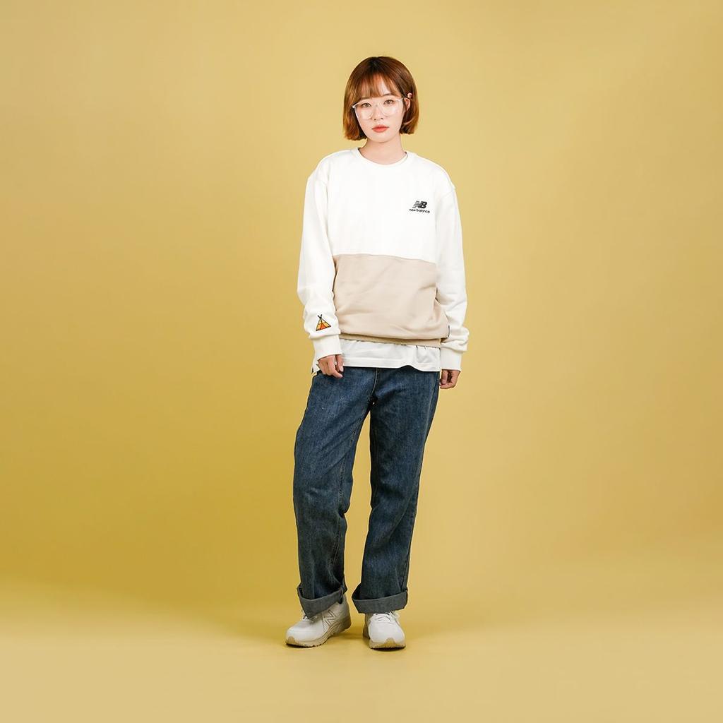New Balance X Jhi Sweatshirt Unisex White Couple's NCA89063-IV