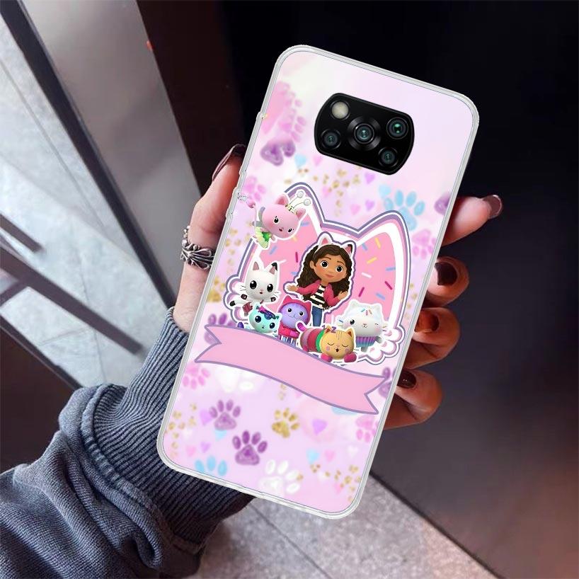 

Cartoon Gabbys Dollhouse Phone Case For Xiaomi Poco X7 X6 X5 Pro F7 Ultra Redmi 15C 15 13 13C 12 12C 10 10A 10C 9 9A 9C 9T Shell Xiaomi Poco X6 Pro