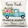 Spring Pillow Case Sofa Waist Pillow Case Garland Truck Light Luxury Home Office Pillow Pillow Case