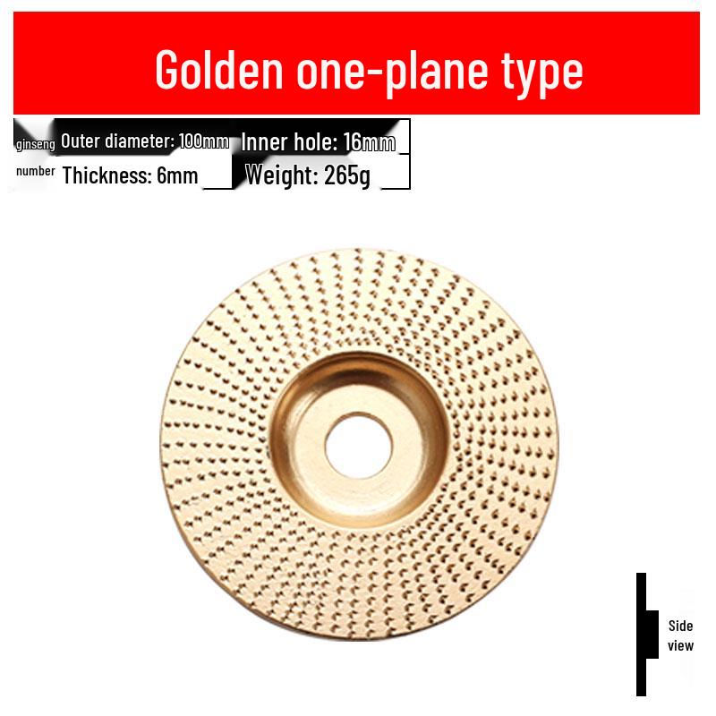 Woodworking Angle Grinder Burr Disc & Polishing Wheel Set