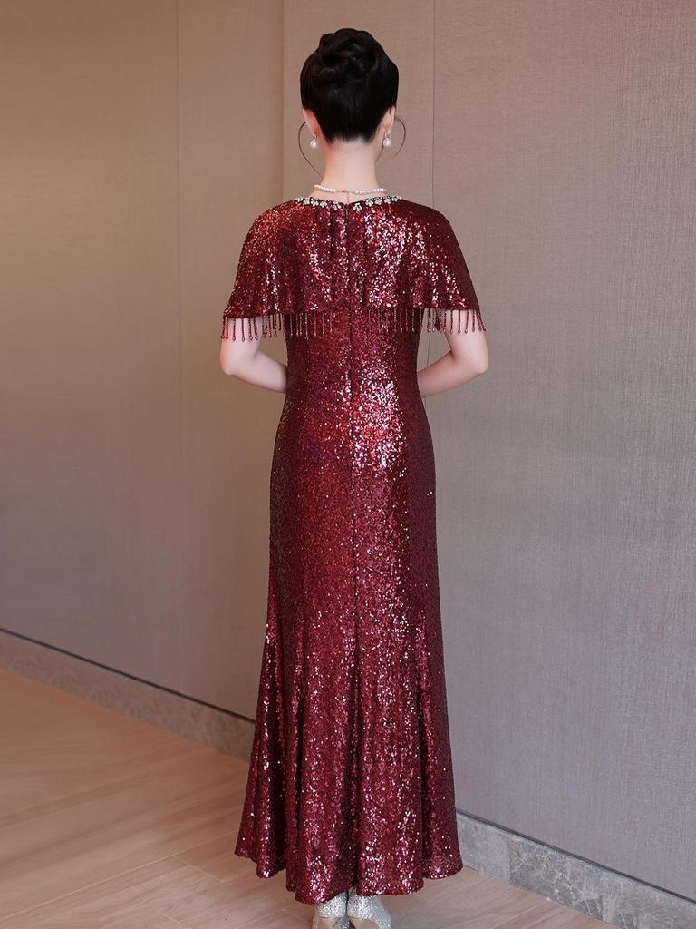2026 Elegant Off-Shoulder Mermaid Wedding Dress for Mothers