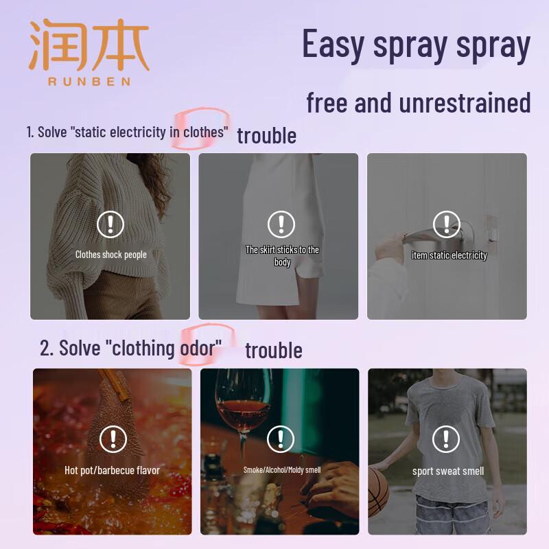 Runben Clothing Anti-static Fragrance Spray