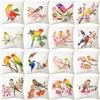 Pillow Bird Print Pillow Cover Home Bedside Sofa Cushion Southeast Asia Cushion Cover