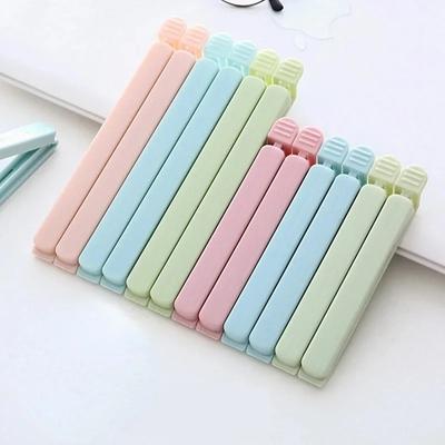 5 In1 Pack Bag Clips Food Snack Sealing Clip12/15.5cm Portable Kitchen Storage Accessories Tool Elastic Buckle Package Bag Clamp