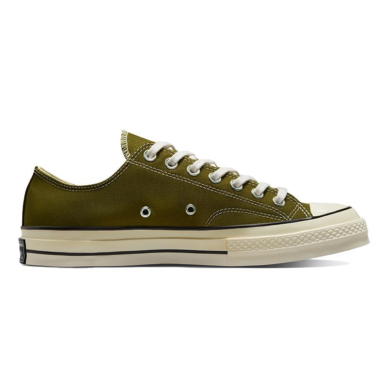 Converse 1970s Chuck Taylor All Star Low Top Abrasion Shock Absorbing Canvas Shoes Unisex Olive Green
