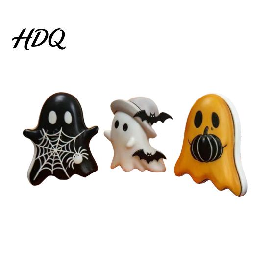 Safe Halloween Decoration Resin 3Pcs Decoration Micro Landscape Miniature Figurines Cute Ghost