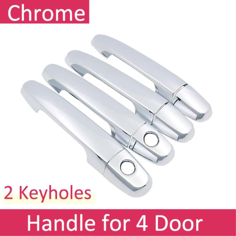 For Toyota Vios Yaris XP40 XP90 XP150 Belta 2002-2017 Chrome Door Handle Cover Trim Luxury Car Accessories 4pcs