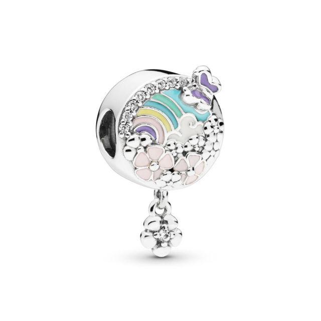 925 Sterling Silver Dumbo and Mrs. Jumbo Clover Butterfly Flower DIY Fine Beads Fit  Charm Bracelet Jewelry F039