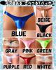 Heureux La Joie Smooth and Soft and Stretch Extra Small Underwear Men's T-Back Panties, Glossy, Comfortable, Panties, (JP, Alphabet, M, Red)