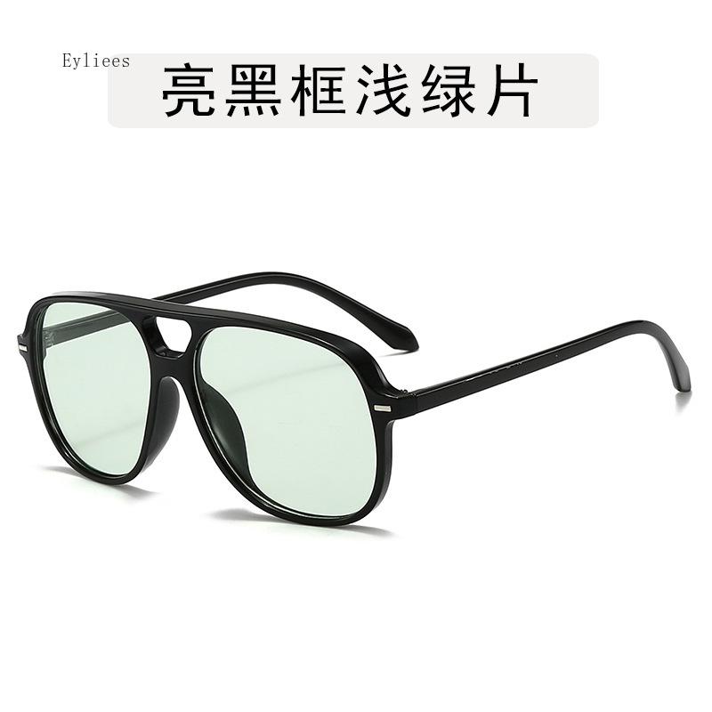 Fashion Double Bridges Cat Eye Sunglasses Women Retro Leopard Gradient Shades UV400 Men Trending Sun Glasses Gafas De Sol