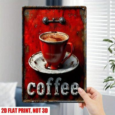 Vintage Tin Sign Retro Metal Wall Decor Rustic Americana Pub Bar Cafe Kitchen Art