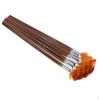 Set 9 Size Fan Shape Brushes Pen for Oil Acrylic Water Painting Artist Wooden Handle