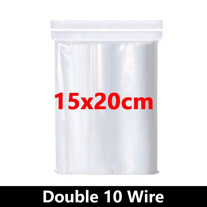 Thicken Zipper Sealed Bags Clear Plastic Storage Bag for Small Jewelry Food Packing Reclosable Transparent Ziplock Sealing Bag