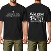 Men Crew Neck Short Sleeve Cotton Casual T Shirt with Walking by Tripping Constantly Printed Graphic for Everyday Wear