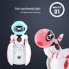 Multifunctional Children Cartoon Induction Tumbler Smart Sound Light Music Robot Toy