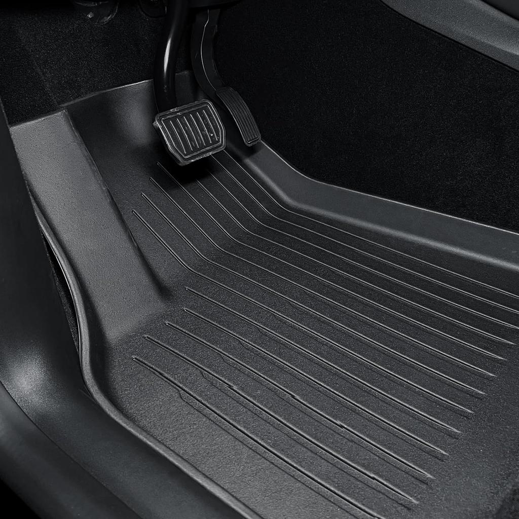 Car Floor Mats for Tesla Model 3 Y 2017-2025 All Weather Waterproof Non-slip TPE Left Right Driving Floor Liner Anti Dirty Pads