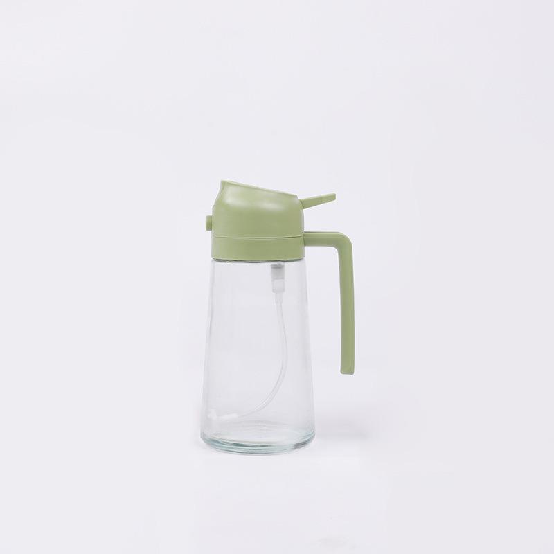 Dual-Use High-Pressure Glass Oil Bottle Sprayer & Pourer for Kitchen