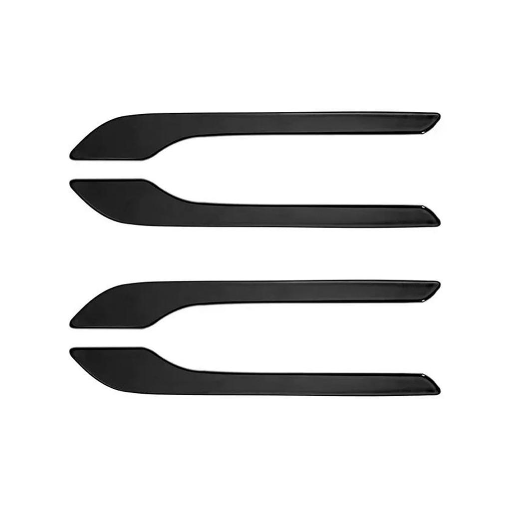 Tesla Model 3 Y 3 Highland 2024 Car Door Handle Protector Cover Sticker Aftermarket Accessories Car Door Handle (Bright Black)