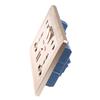 Veggstrømkontakt Universal 5 Hull 2.1A Dobbel USB-laderport Kontakt