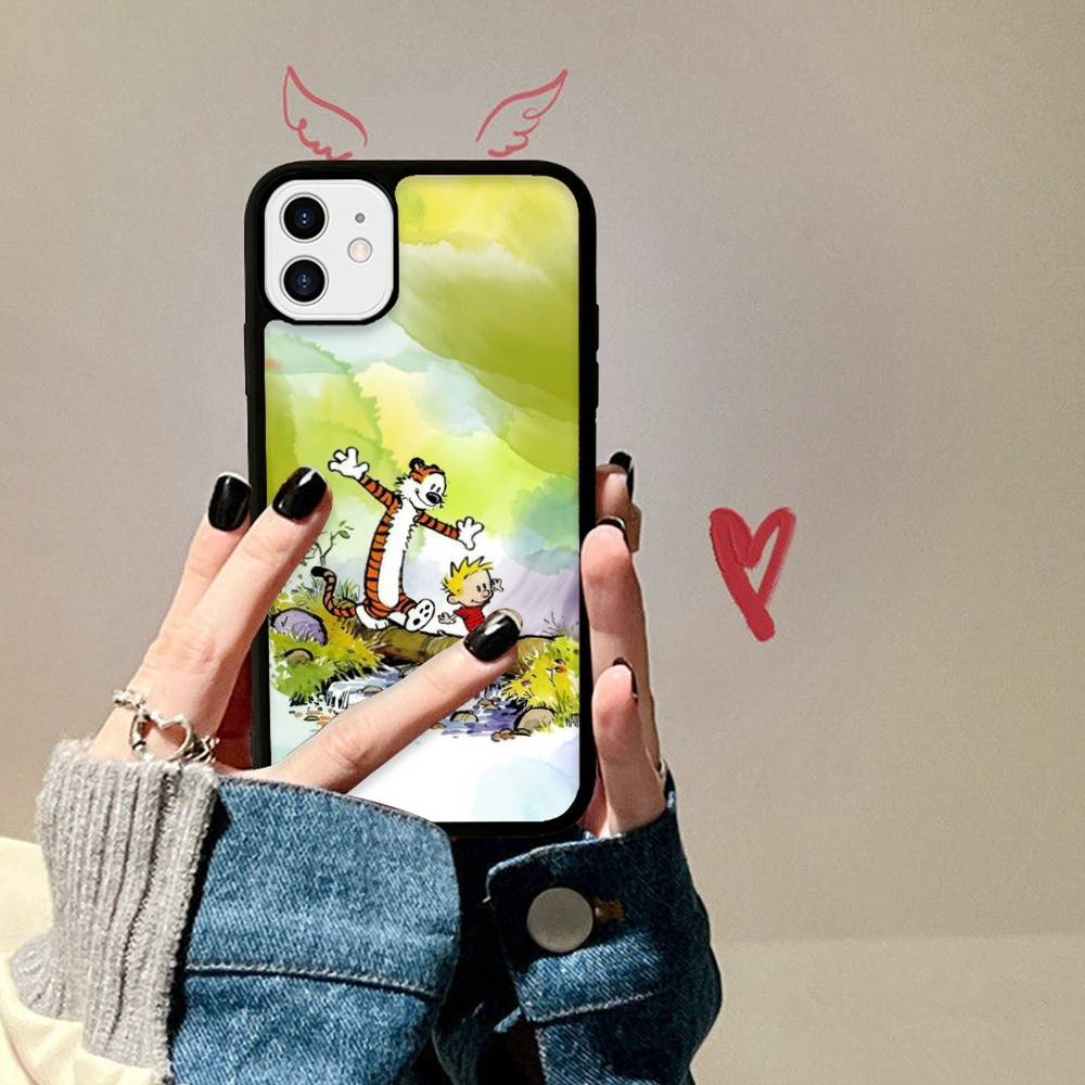

C-Calvin And H-Hobbes Phone Case For IPhone 17 Pro 16 Plus 16 Pro Max 15 14 13 12 11 PC+TPU Back Cover iPhone 14 pro