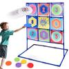 Children'S Frisbee Throwing Game Toys Indoor And Outdoor Parent-Child Interaction Jiugongge Digital Target Bracket Set