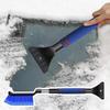 New Multifunctional Snow Shovel Windscreen Shovel Scraper Cleaning Long Windscreen Microfibre Soft Tools Car Handle Brush E8G0