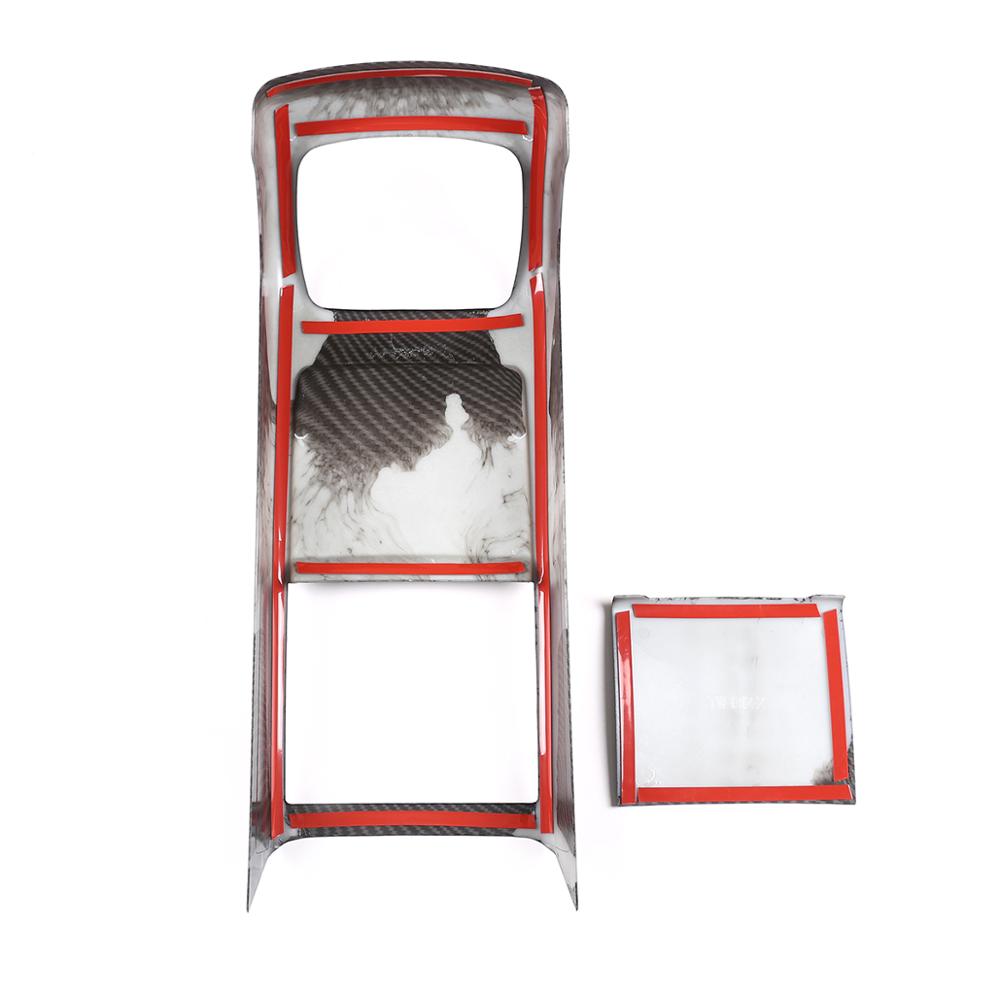 2 Pcs ABS Carbon Fiber Rear Row Air Conditioning Vent Outlet Cover Trim For Mercedes Benz B Class B200 W247 Car