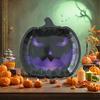 Halloween Pumpkin Paper Plates Black Orange Pumpkin Grimace Plates Disposable Serving Trays for Halloween Party Favors