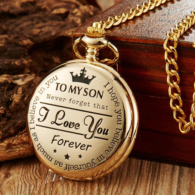 Engraved Vintage Quartz Pocket Watch Pendant Vintage Pocket Watch