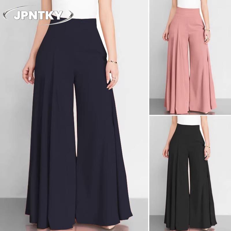 JPNTKY Women's Fashion Casual Solid Color Print Pants & Capris Unique design