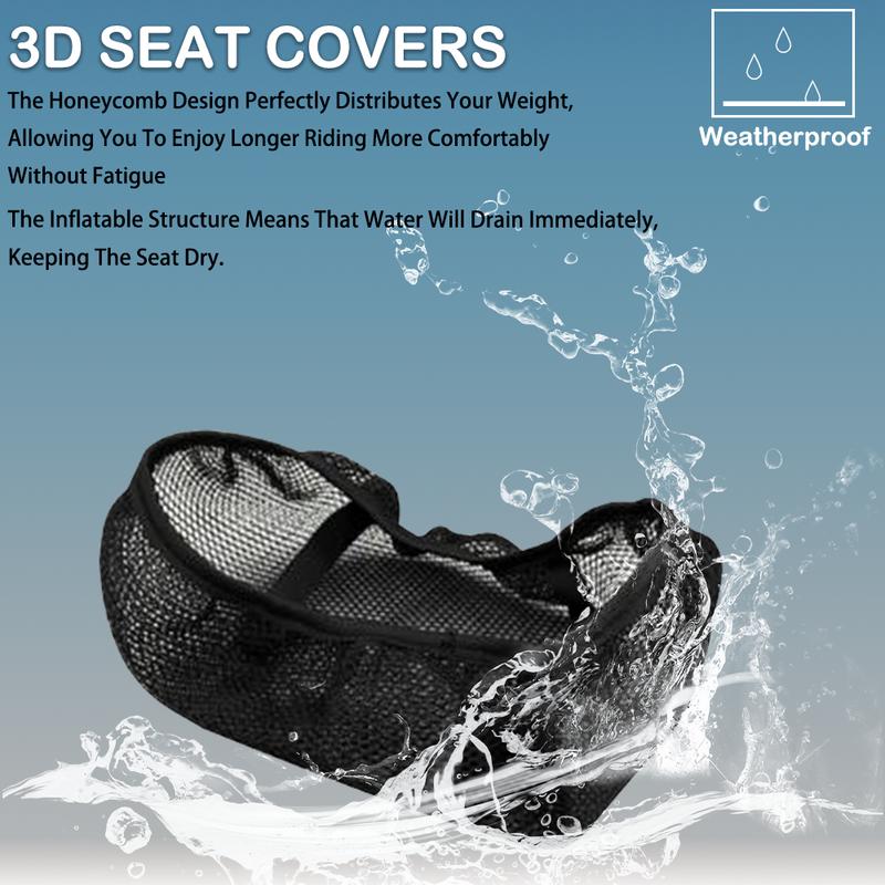 For Tiger1200 Tiger 1200 3D Breathable Seat Cover Insulation Seat Cushion Motorcycle Seat Protect